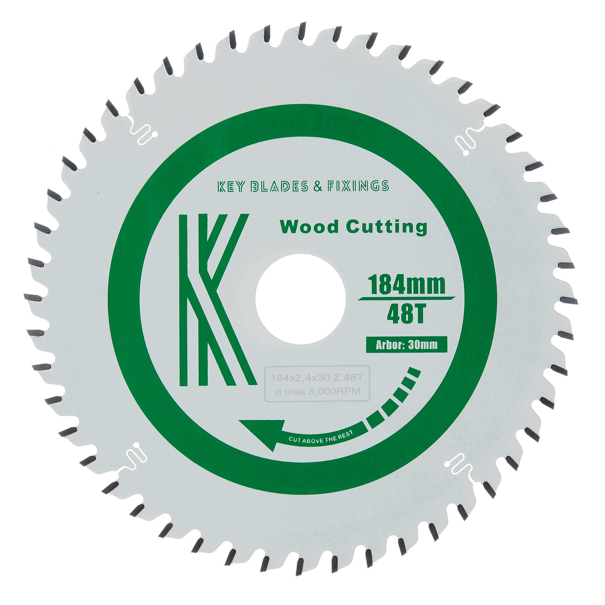 Circular Saw Blades 184mm X 30/20mm X 2.4mm 48 Tooth ATB  - 8801