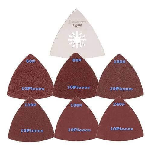 Sanding Attachment 80mm x 80mm + Sanding Sheets - 5599 -  Shop Key Blades & Fixings | Workwear, Power tools & hand tools online - Key Blades & Fixings Ltd