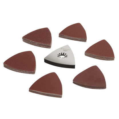 Sanding Attachment 80mm x 80mm + Sanding Sheets - 5599 -  Shop Key Blades & Fixings | Workwear, Power tools & hand tools online - Key Blades & Fixings Ltd